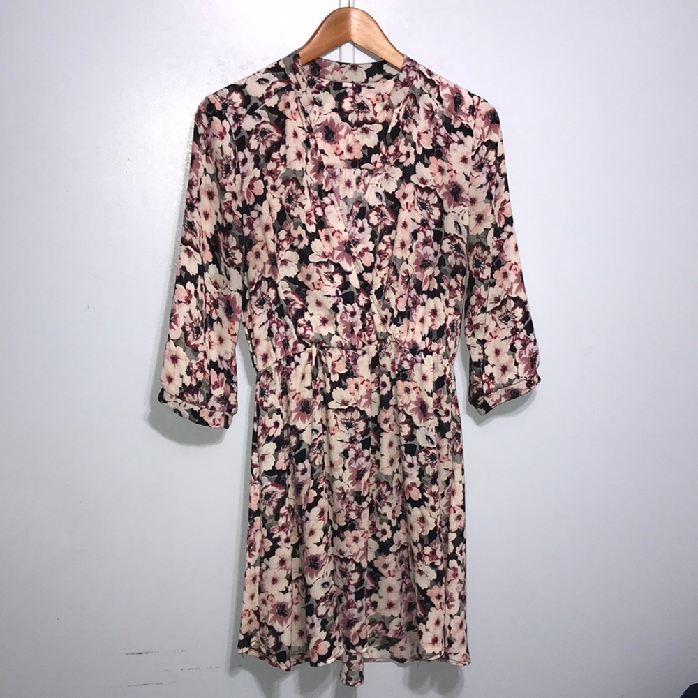 Floral Long Sleeve Dress - No Tags Visible